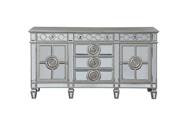 Varian - 36" Server - Mirrored & Antique Platinum
