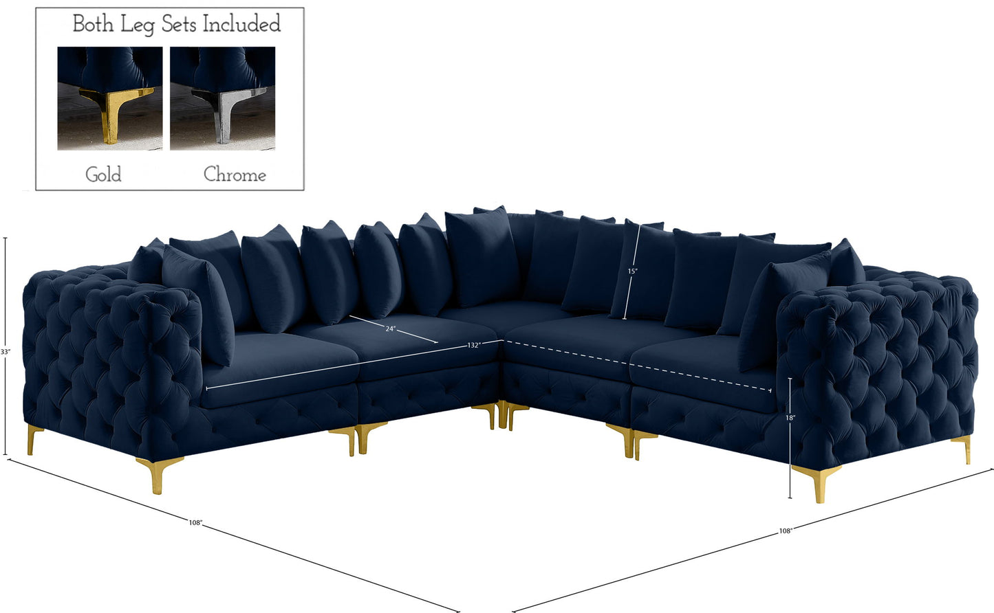 Tremblay - 5 Piece Modular Sectional