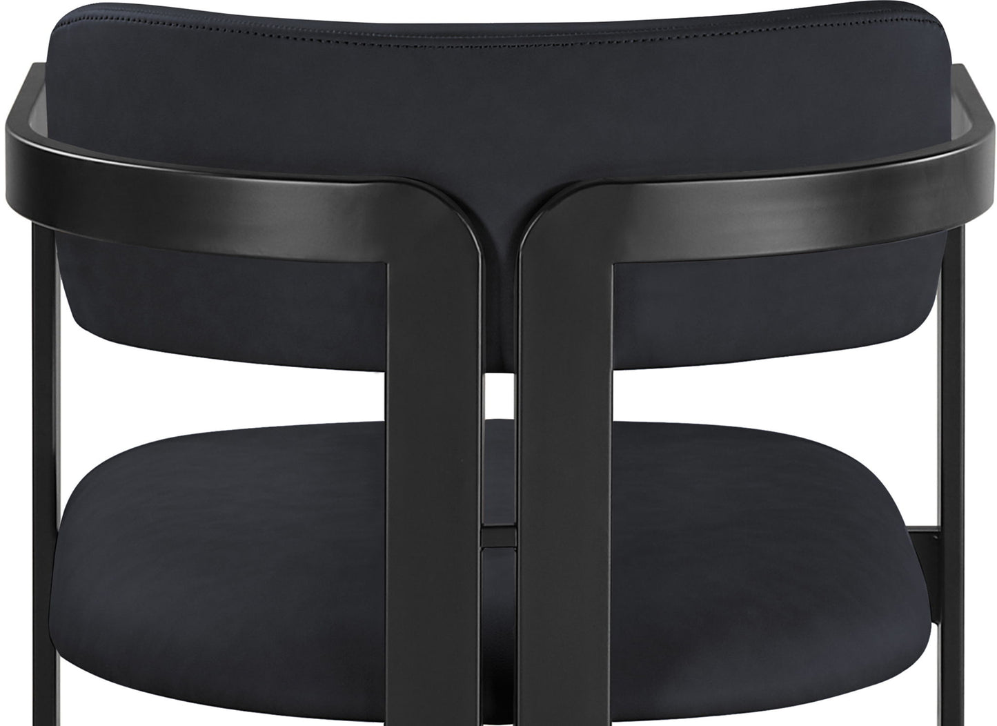 Aurum - Vegan Leather Upholstered Counter Stool With Graphite Black Base