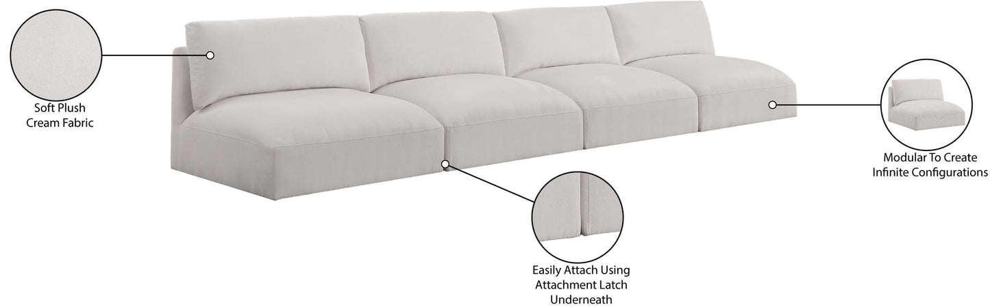 Ease - 4 Seat Modular Armless Sofa