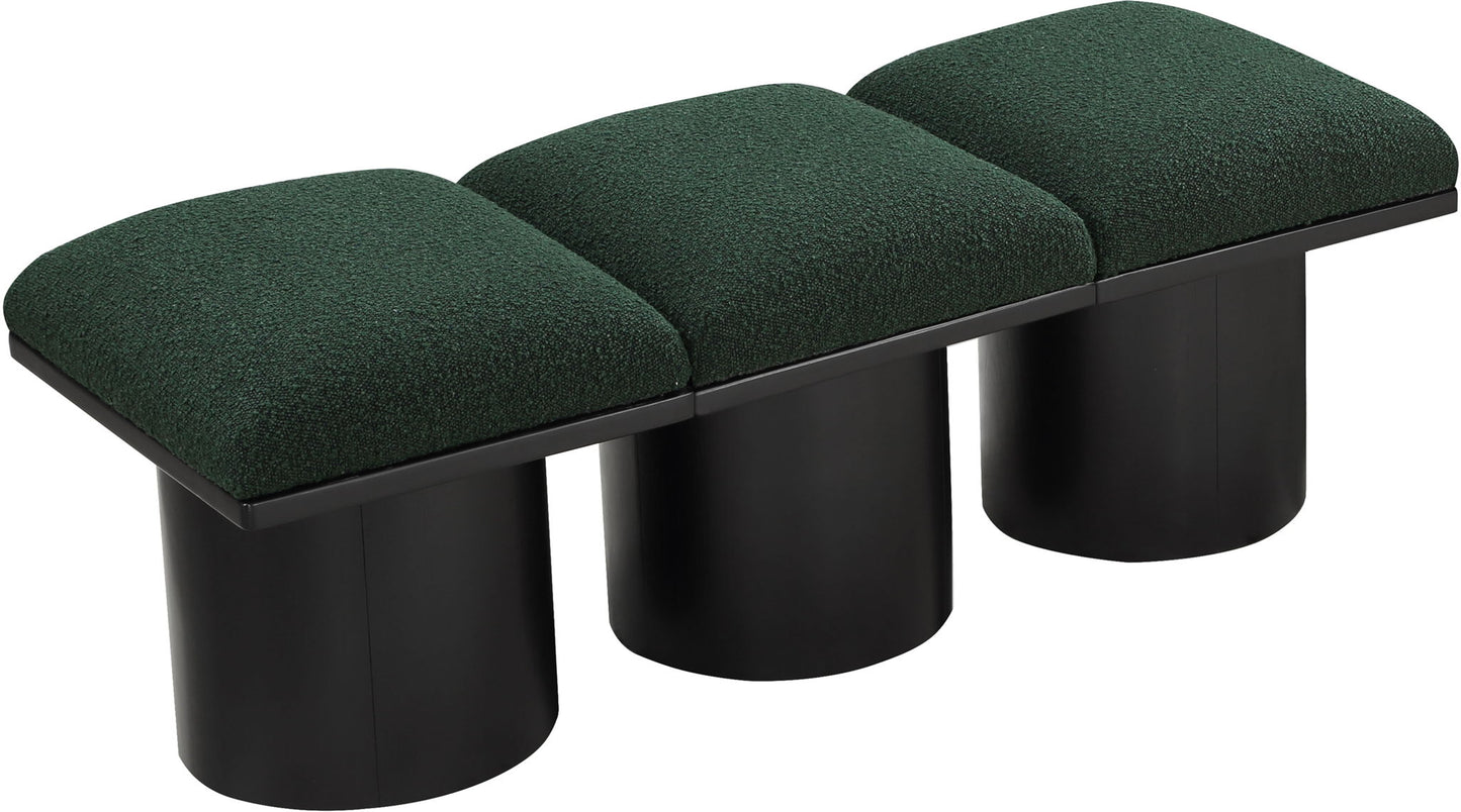 Pavilion - 3 Piece Modular Bench With Black Base