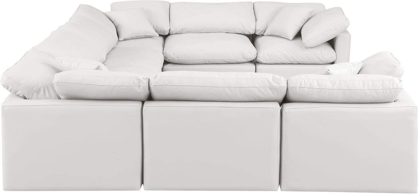 Indulge - Faux Leather 8 Piece Modular Sectional