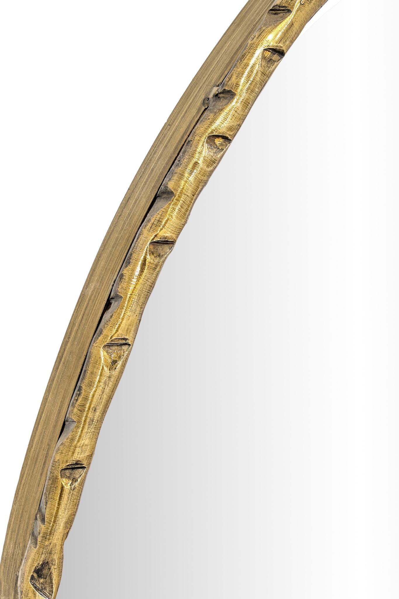Hammer - Round Iron Mirror