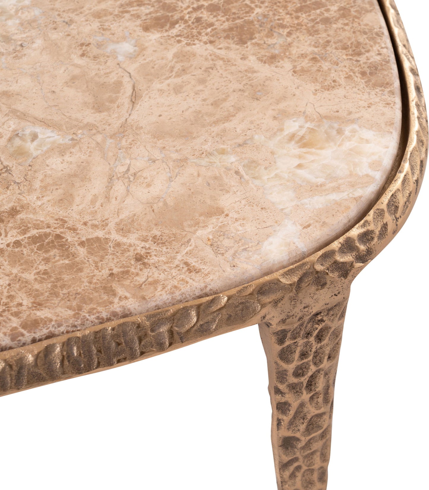 Gild - Aluminum Base And Genuine Marble Top Table