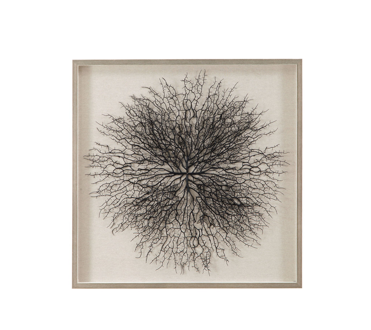 Gracee Canvas Art - Pearl Silver