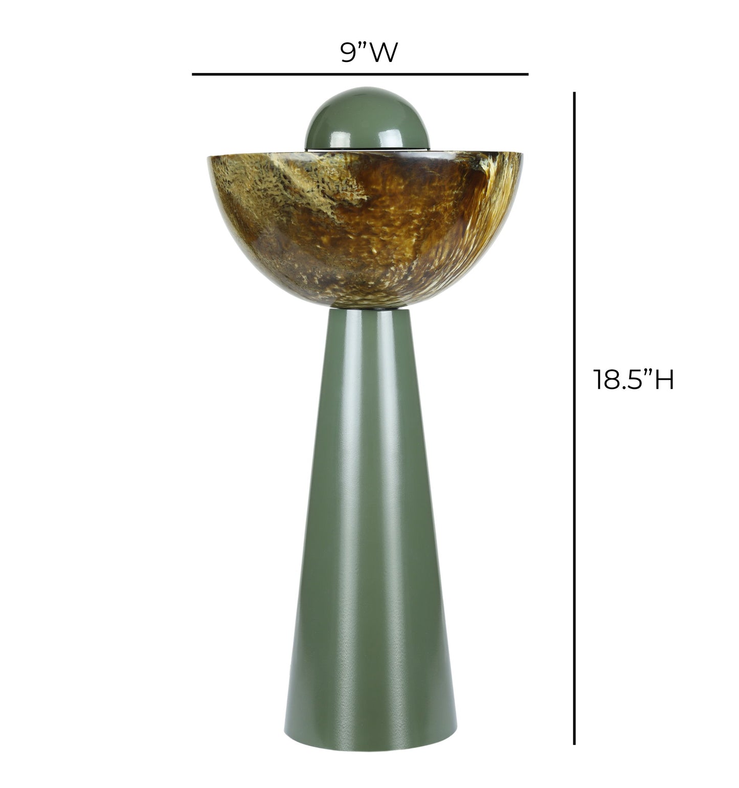 Rising - Resin Table Lamp - Green