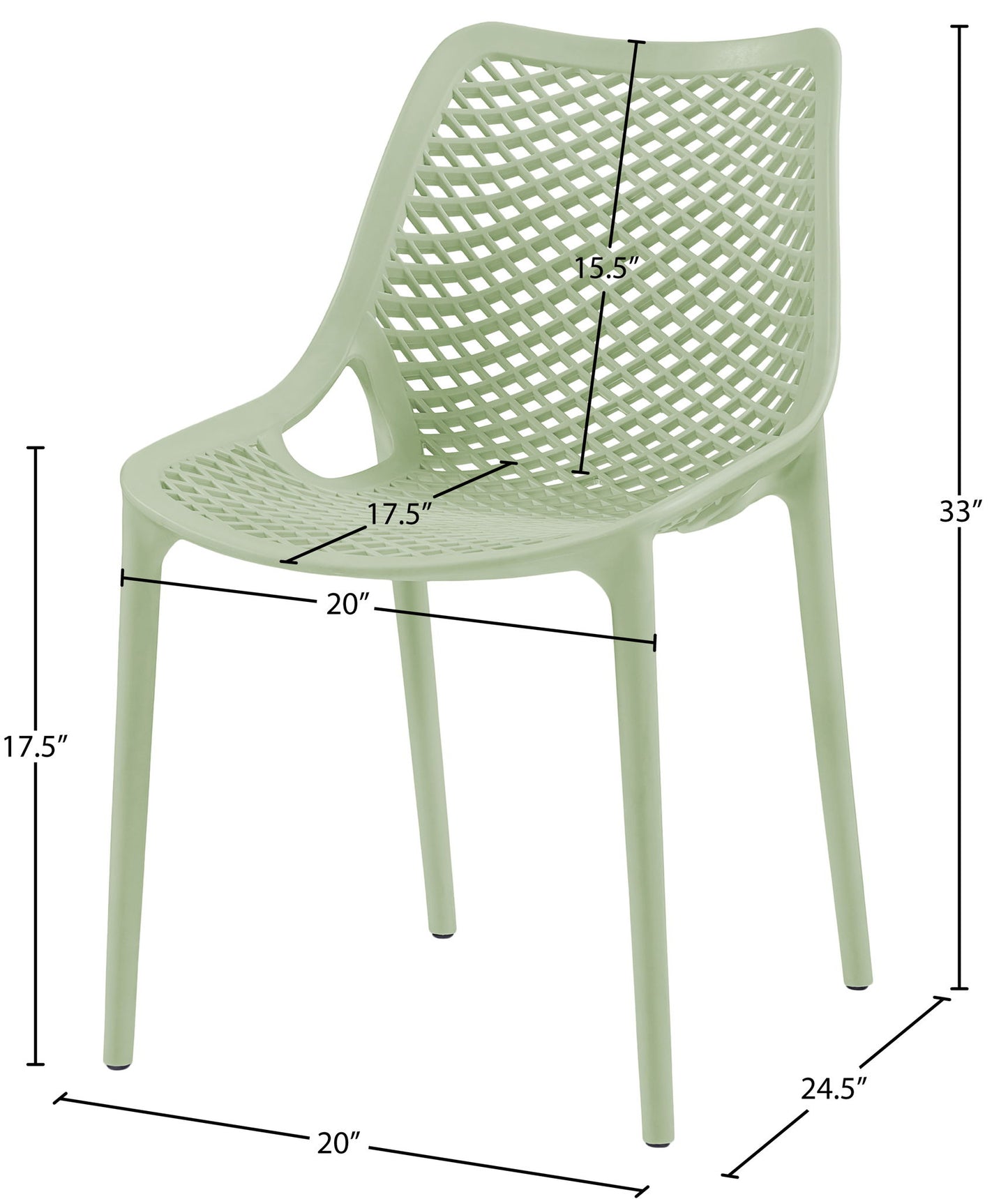 Mykonos - Outdoor Patio Dining Chair (Set of 2)