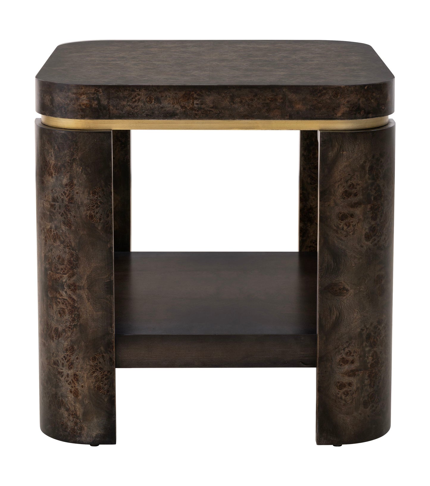 Langford - End Table - Ebony Mappa Burl