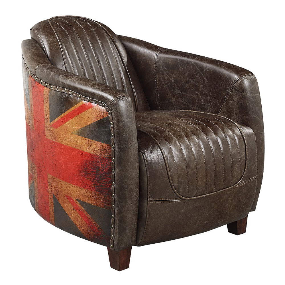 Brancaster - Chair - Antique Slate Top Grain Leather