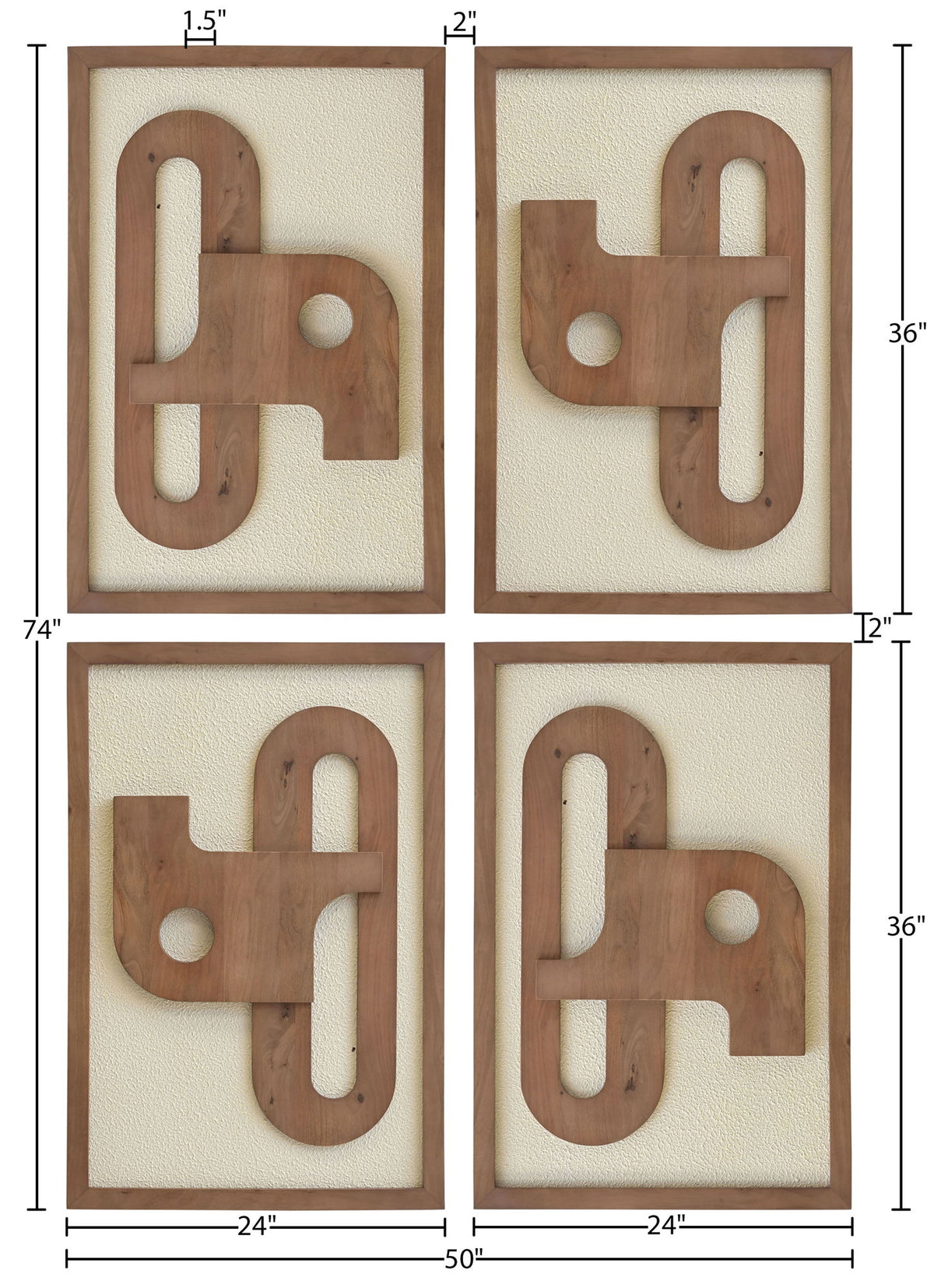 Arid - 4 Piece Wall Art