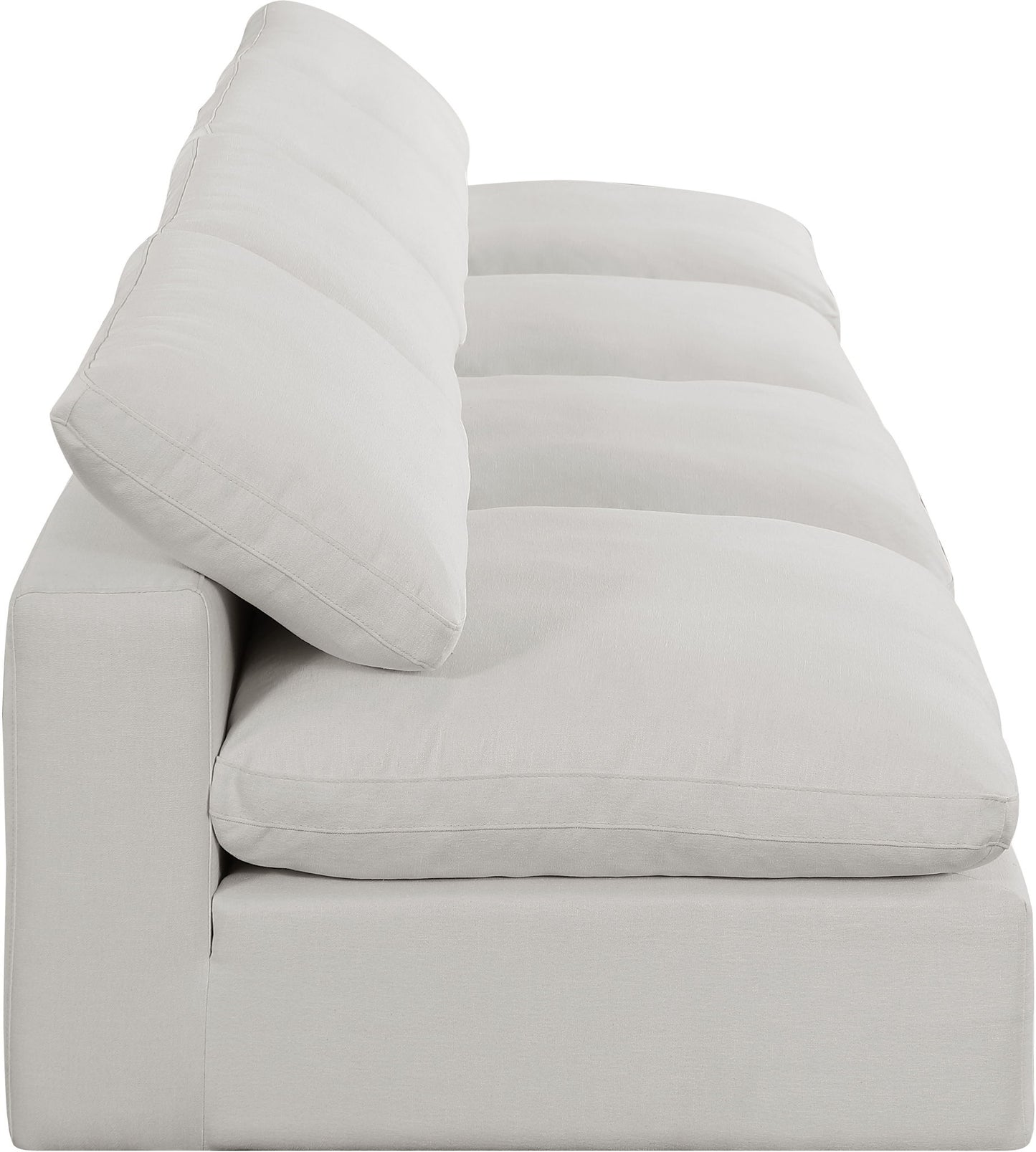 Comfy - Linen Modular Armless Sofa 4 Seats