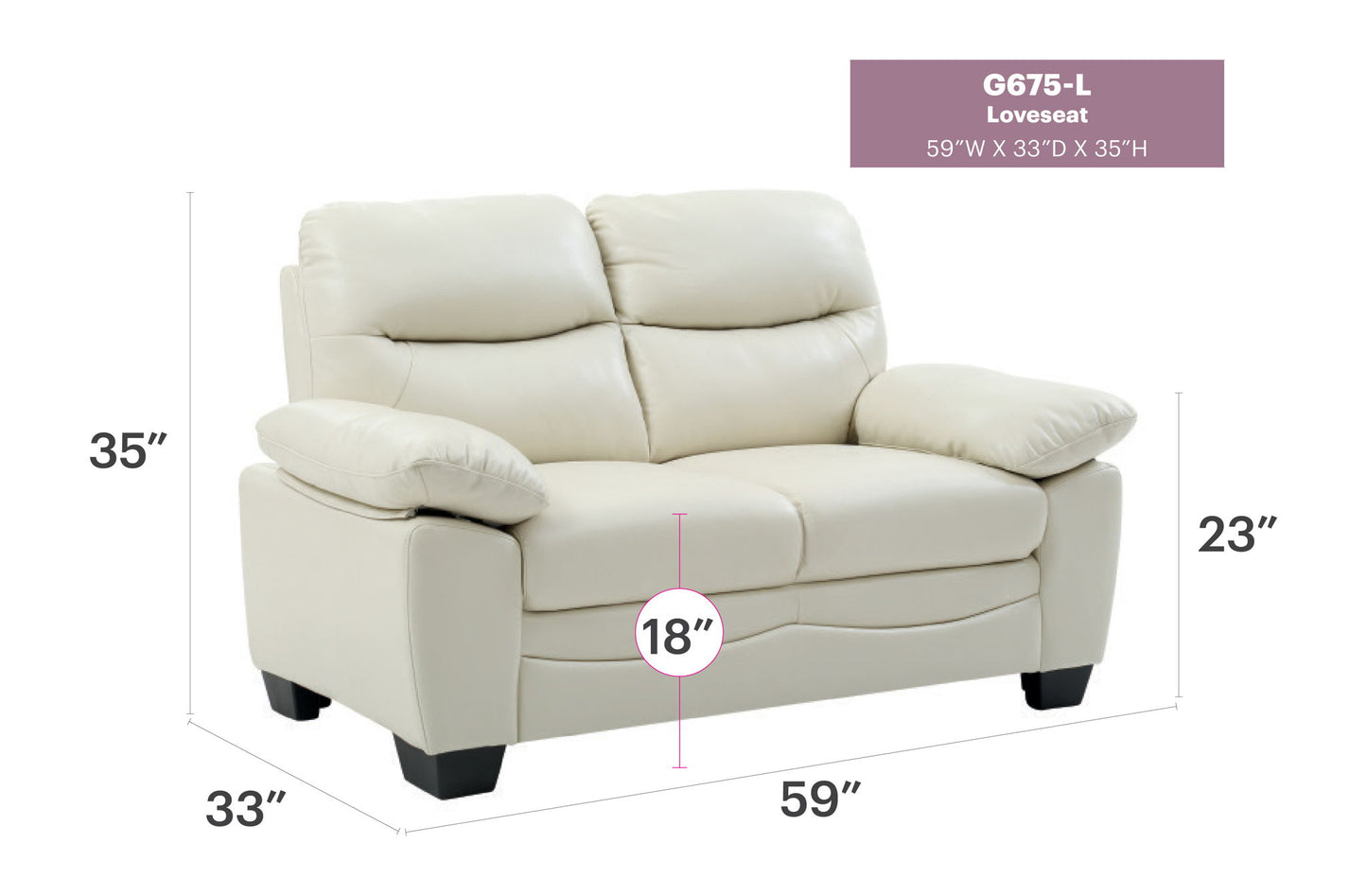 Glory Furniture - Marta - Loveseat