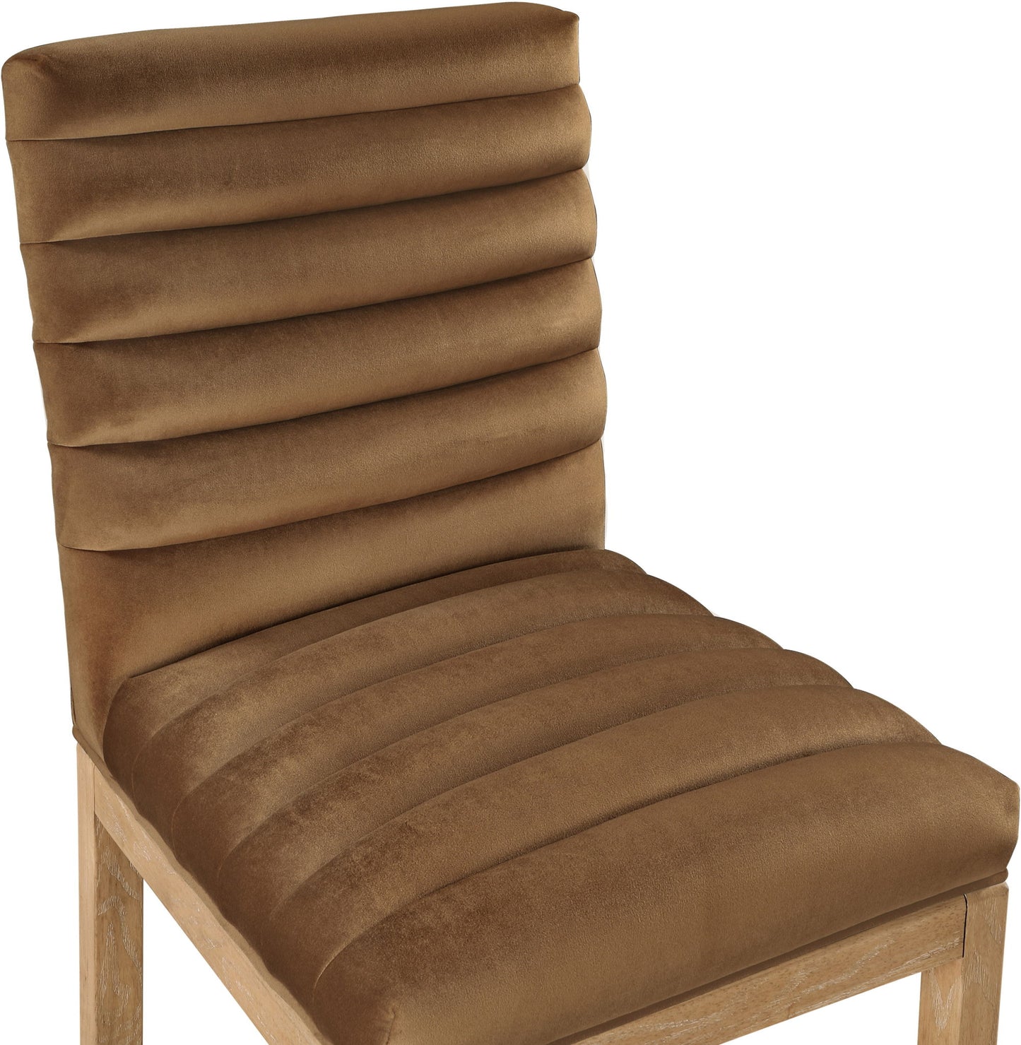 Evelyn - Dining Chair With Natural Legs - Saddle