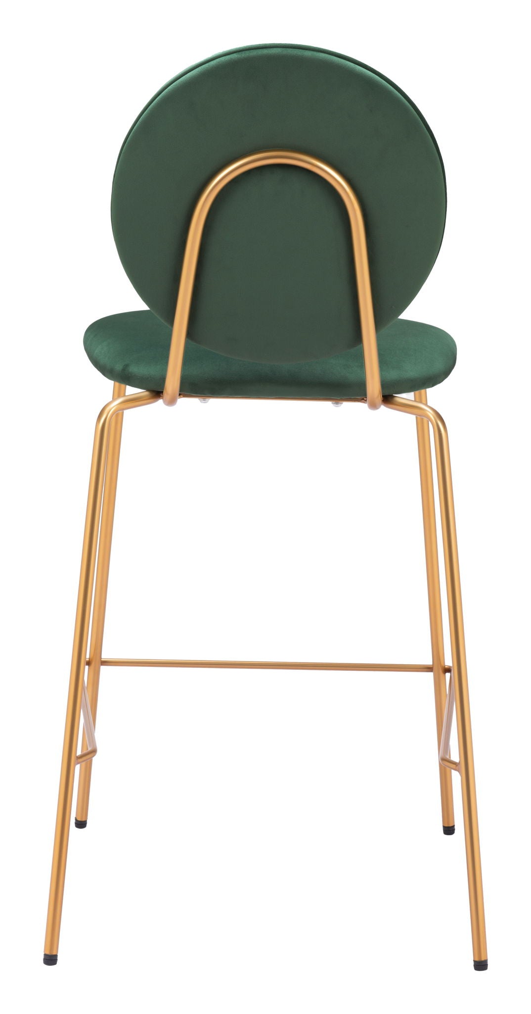 Odessa - Counter Stool (Set of 2) - Green / Gold