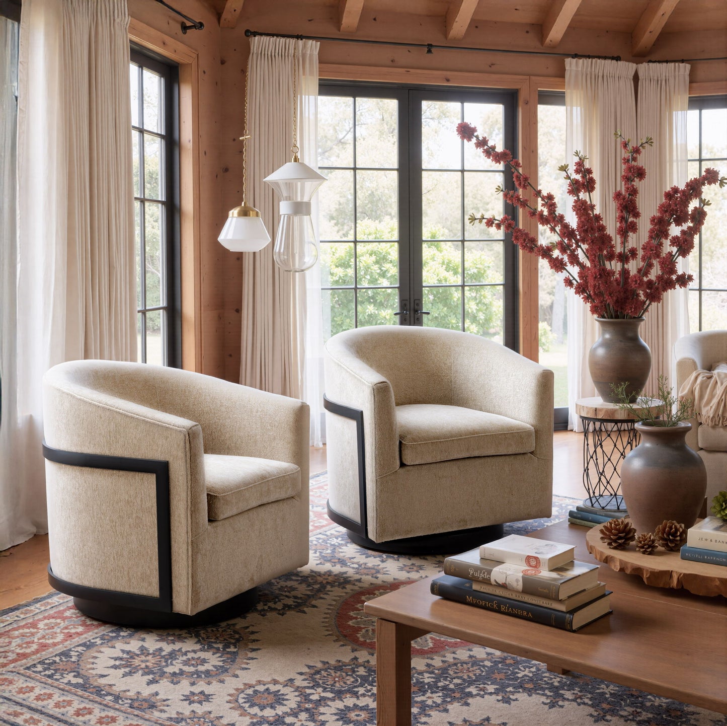 Hanko - Swivel Chair - Golden Beige