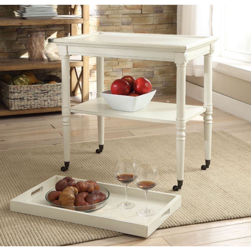 Frisco - Serving Cart - Antique White