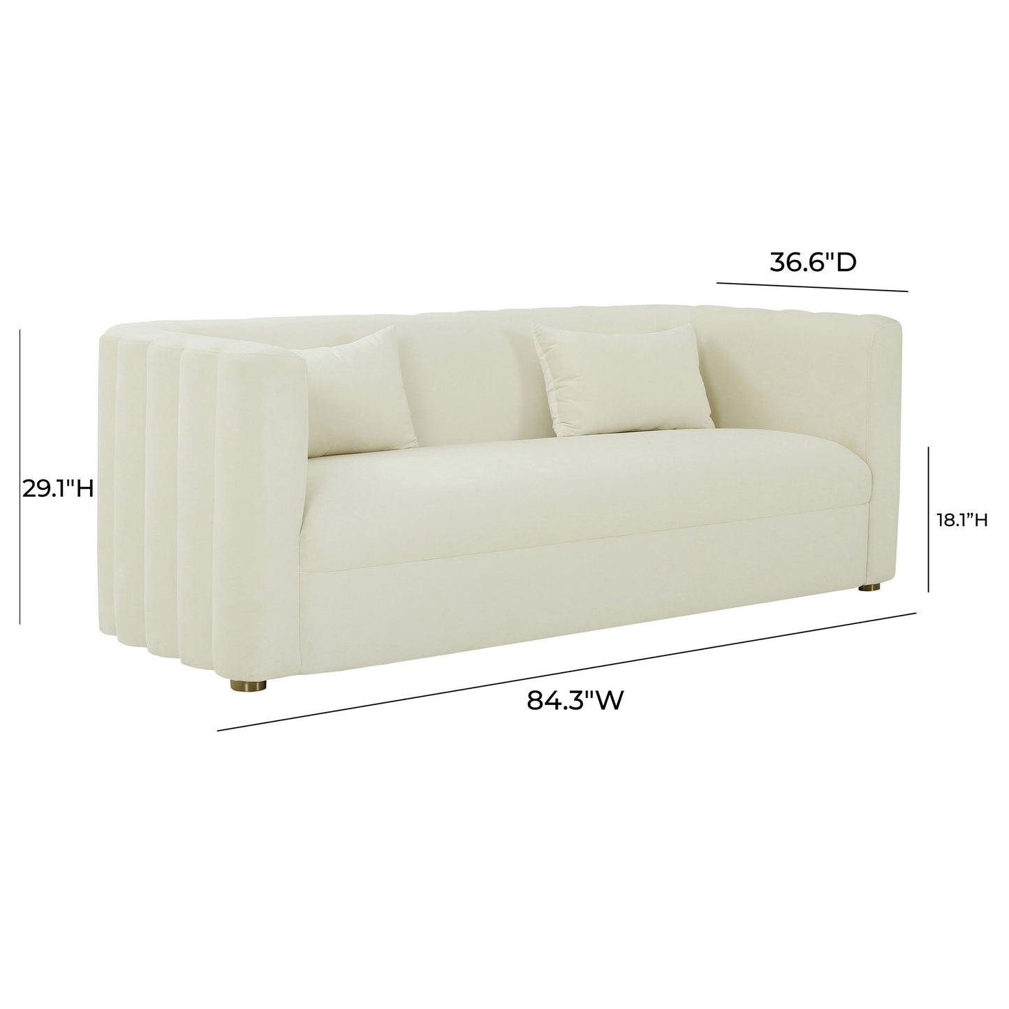 Callie - Velvet Sofa