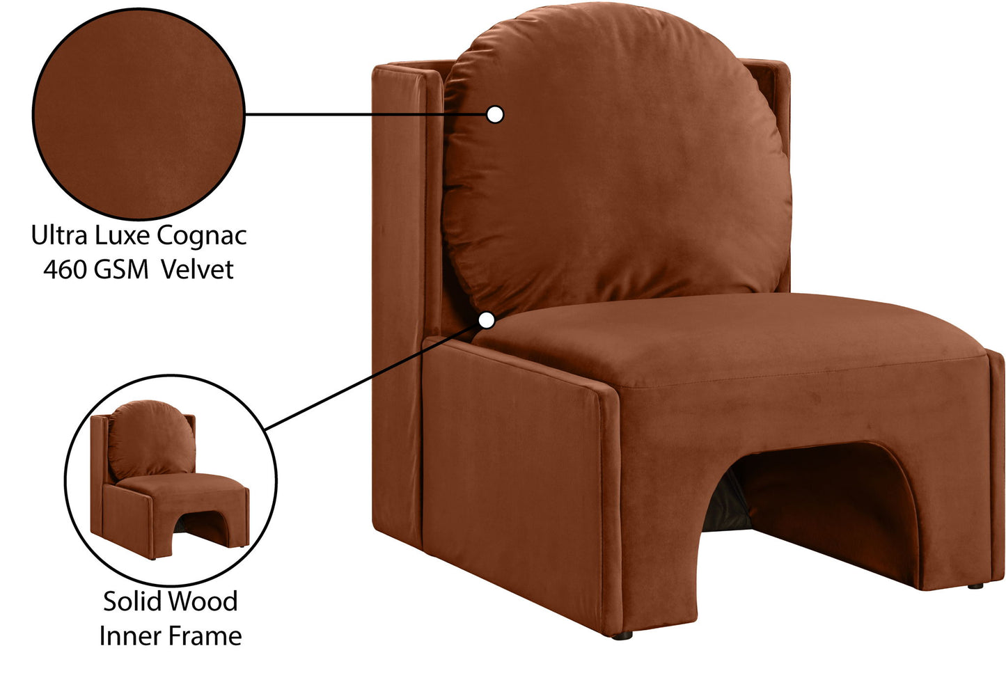 Sigma - Accent Chair - Cognac