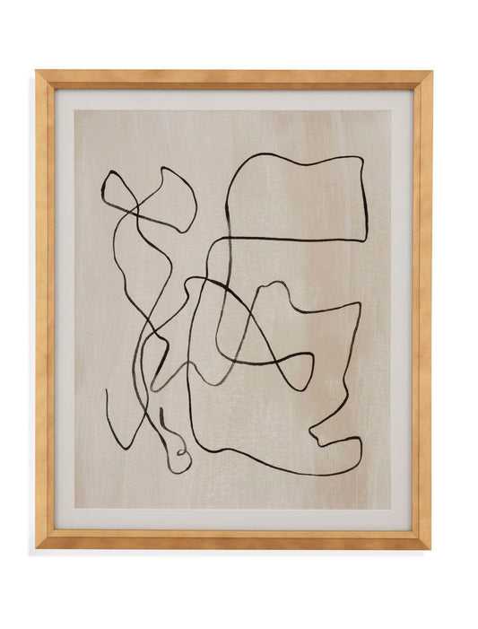 Bound I Framed Print - Light Brown