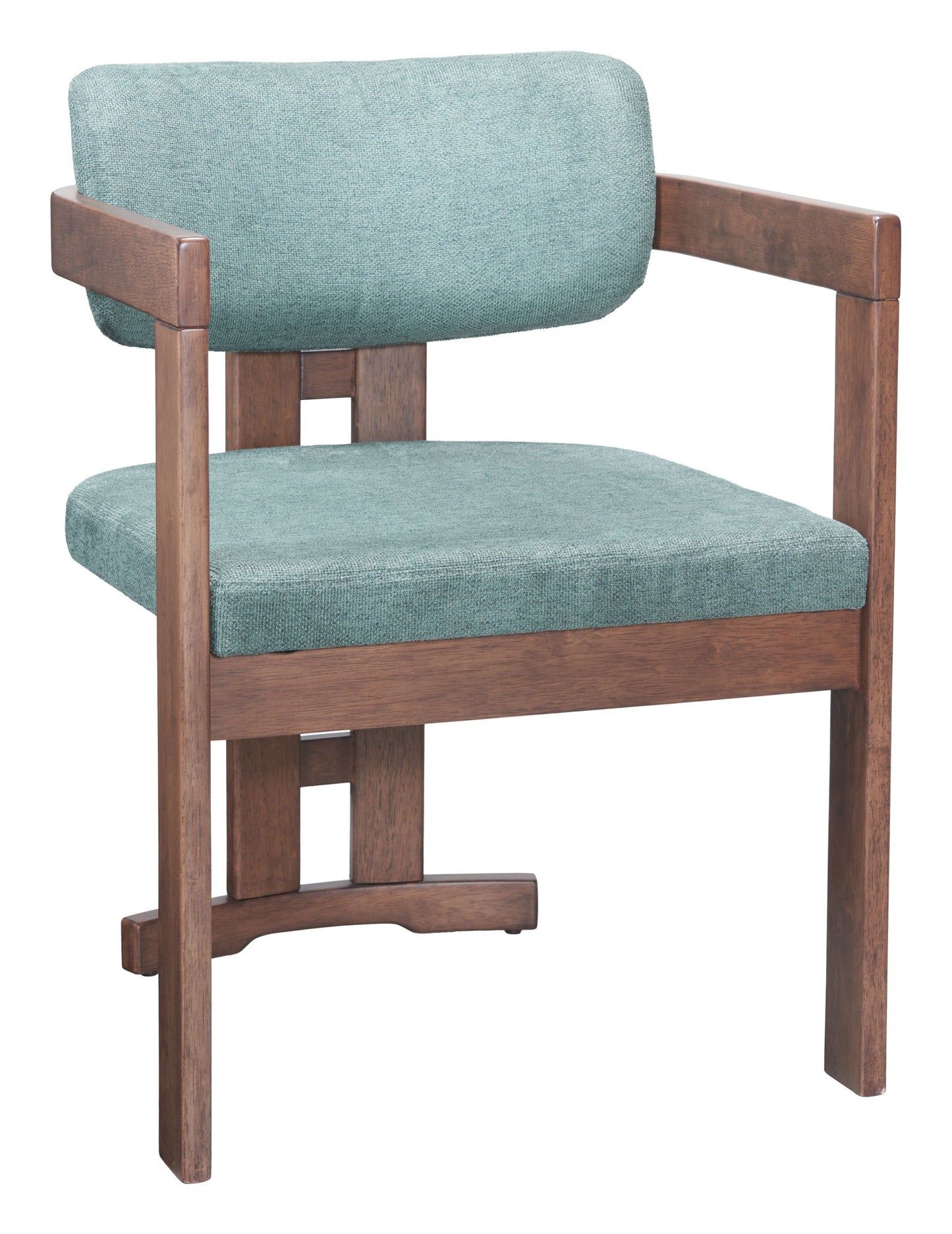 Poly - Dining Chair - Moss Gray / Walnut