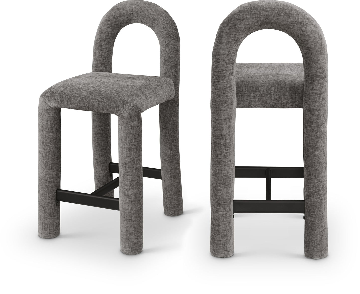 Amari - Chenille Fabric Stool
