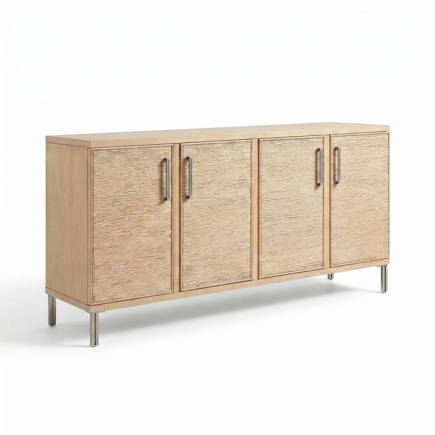 Macrame - Four Door Cabinet - Natural