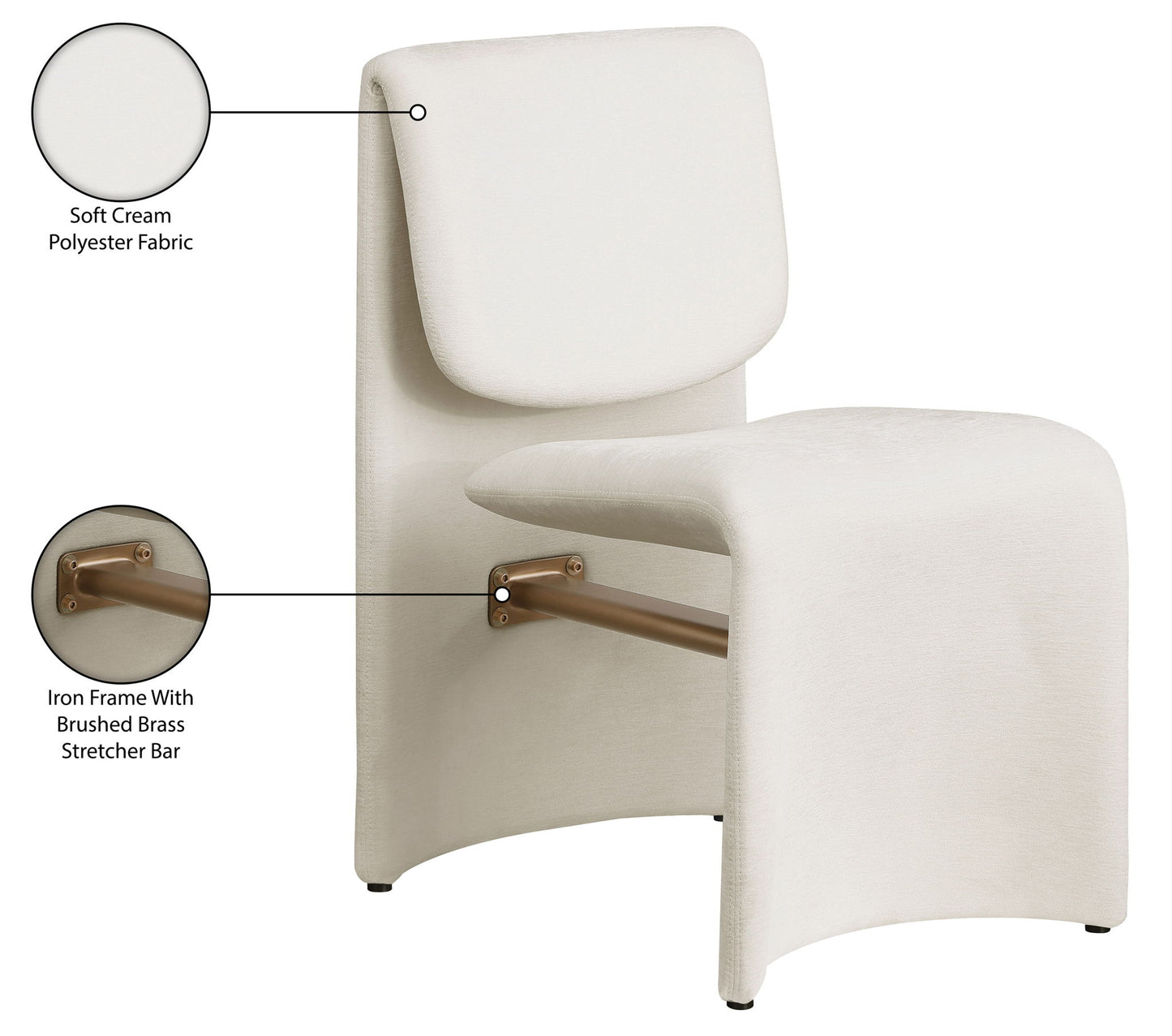 Slique - Performance Fabric Upholstered Dining Chair (Set of 2)