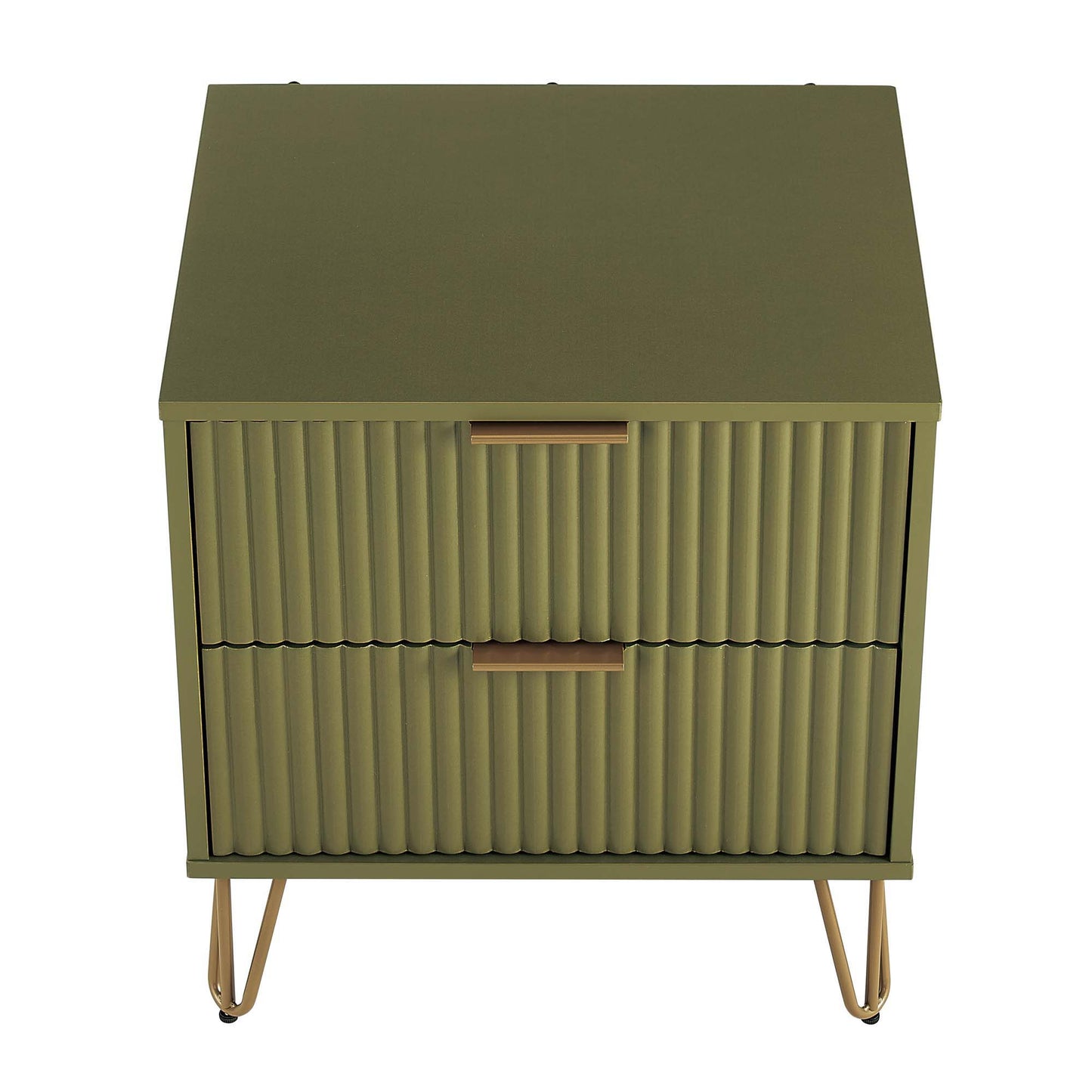 Manhattan Dumbo - Fluted 2-Drawer Nightstand