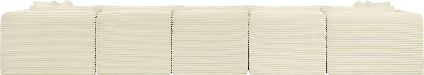 Shaggy - 7 Piece Modular U-Shaped Armless Sectional