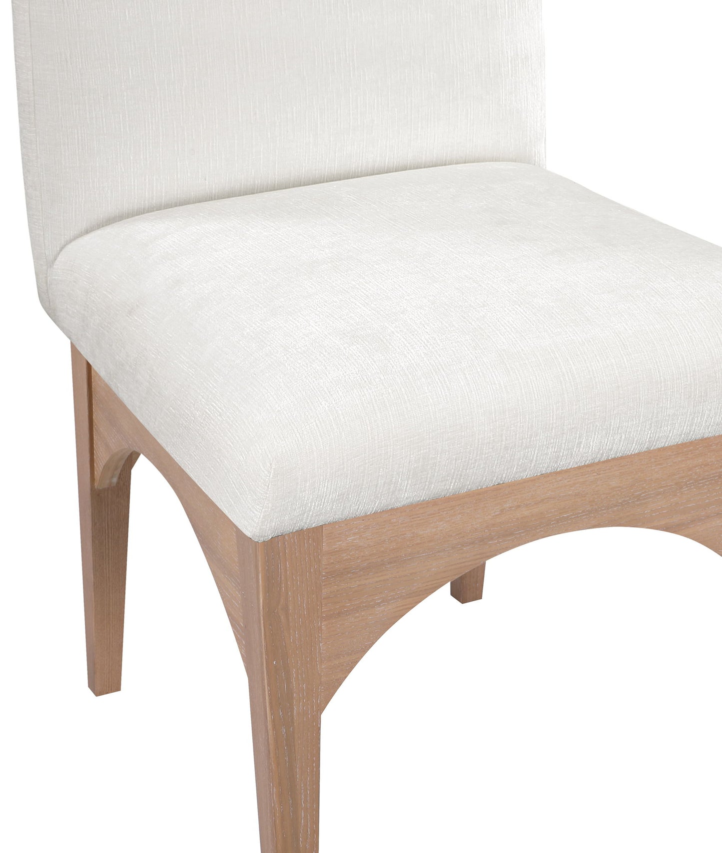 Waldorf - Chenille Dining Side Chair With Natural Legs