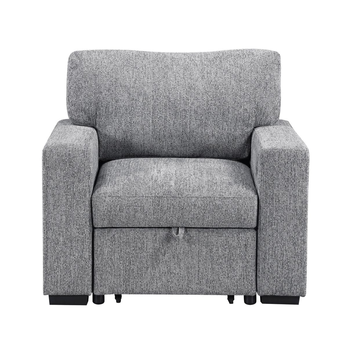 Alcove Chair with Pull-out Ottoman, Arms with Shelves and Charging Ports