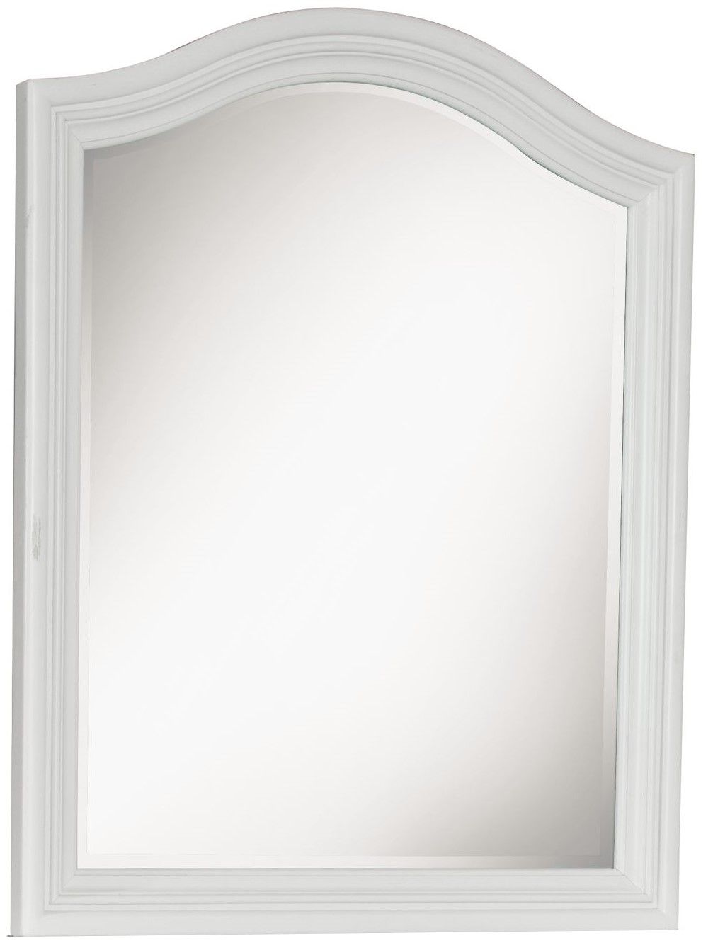 Madison - Arched Mirror - Natural White Painted Finish