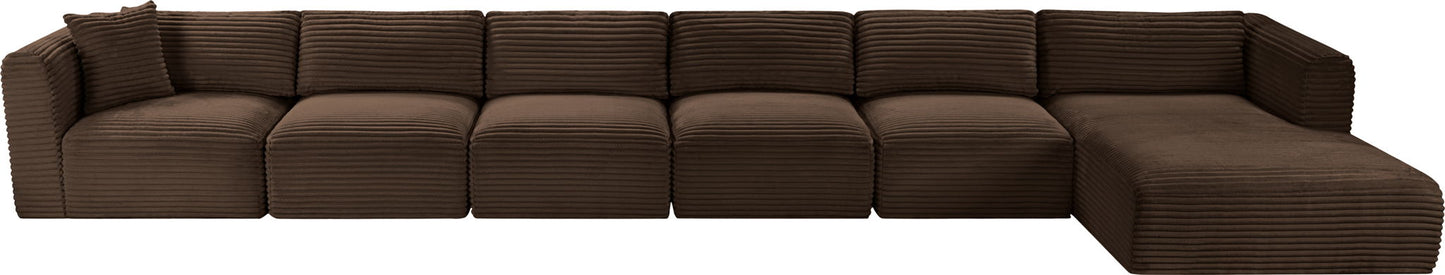 Shaggy - 6 Piece Modular Sectional With Chaise