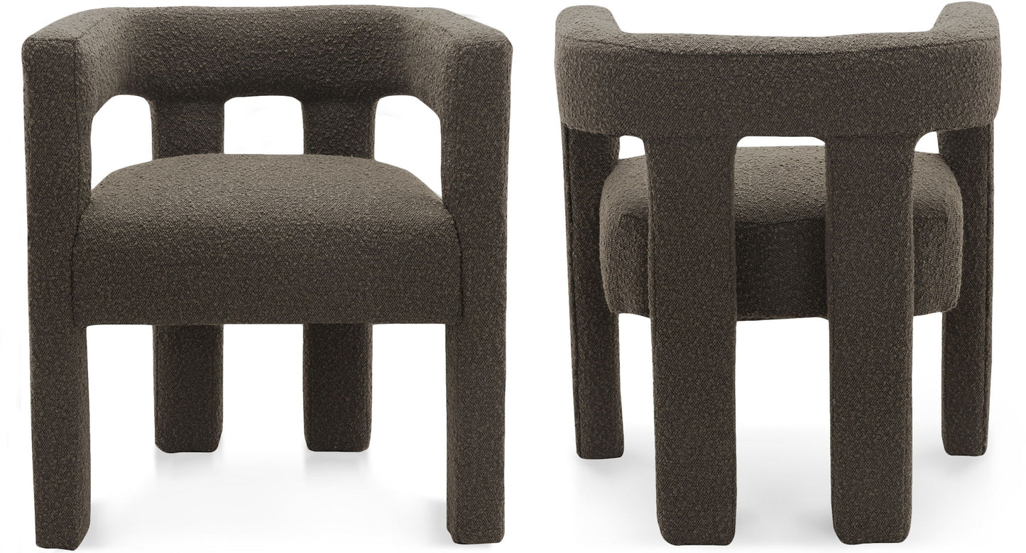 Athena - Boucle Fabric Dining Chair