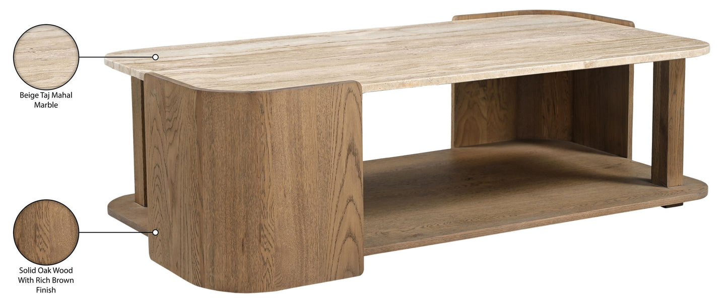Calabria - Marble And Oak Wood Table