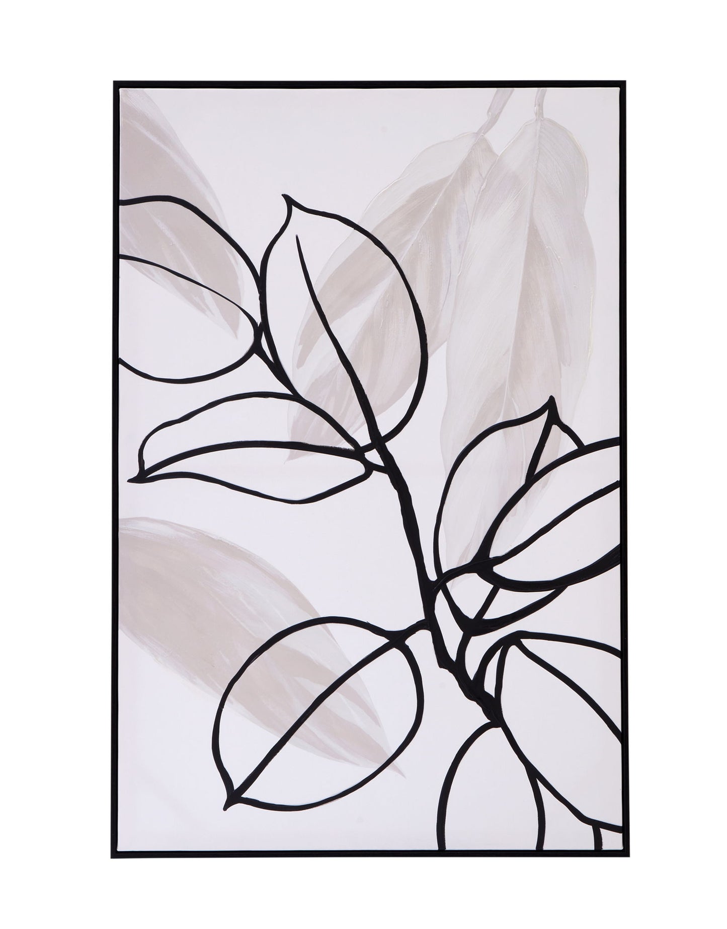 Harmony I Canvas Art - White / Black