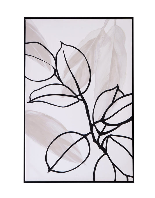 Harmony I Canvas Art - White / Black