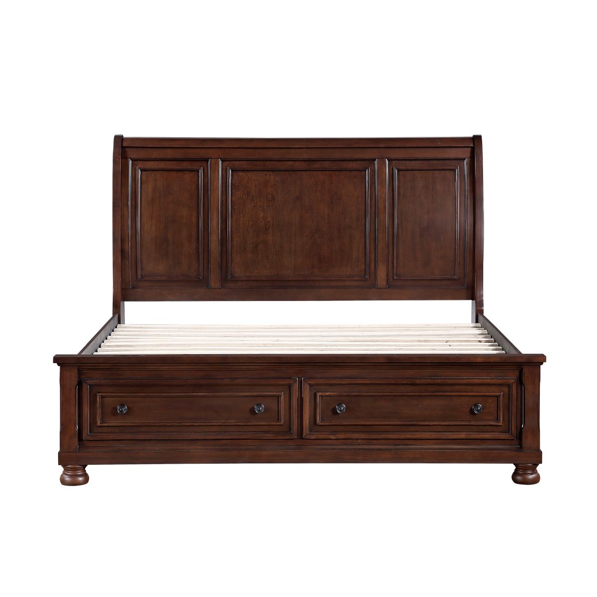 Begonia Eastern King Platform Bed with Footboard Storage