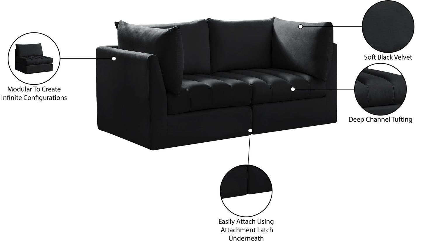 Jacob - Modular 2 Seat Sofa