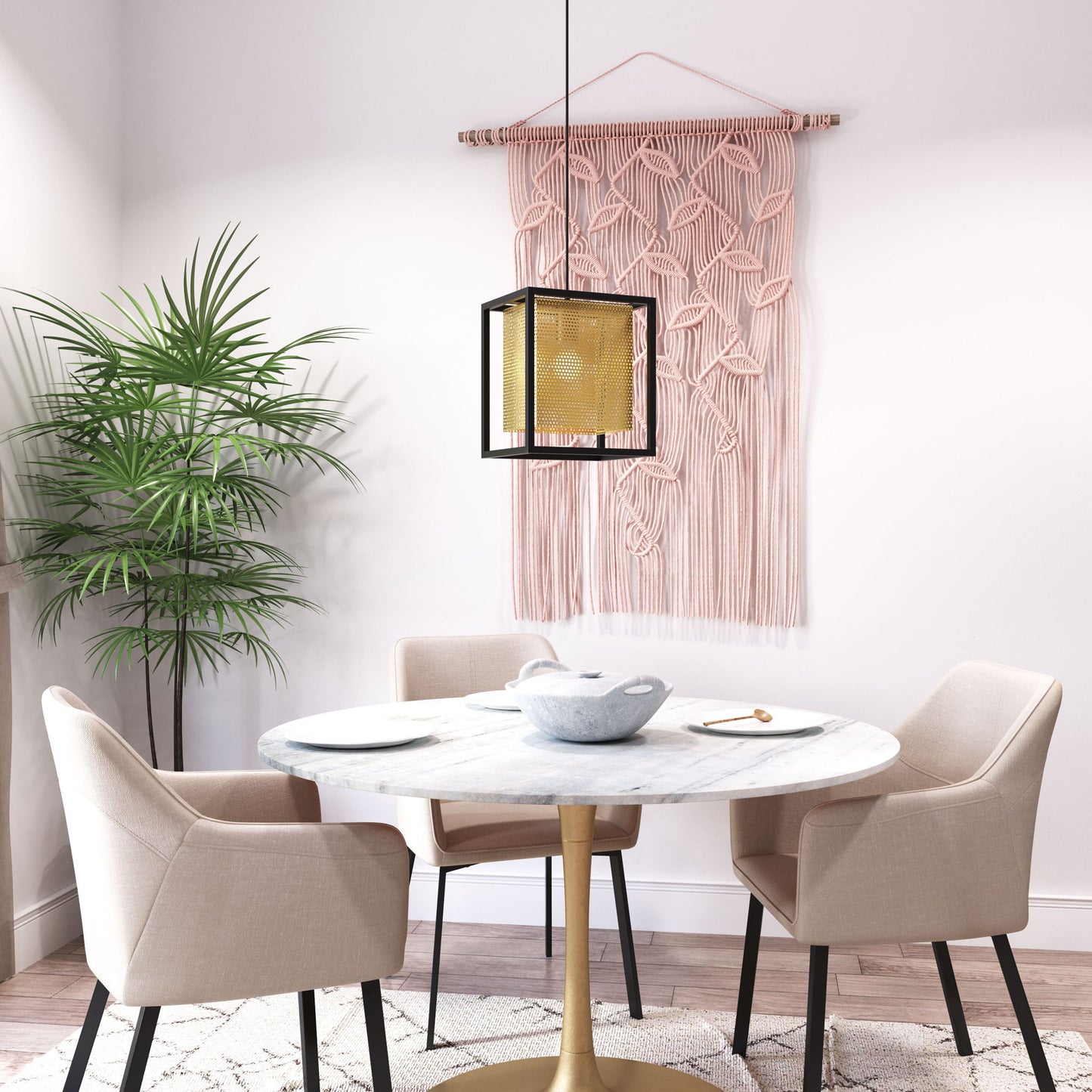 Yves - Ceiling Lamp - Gold / Black