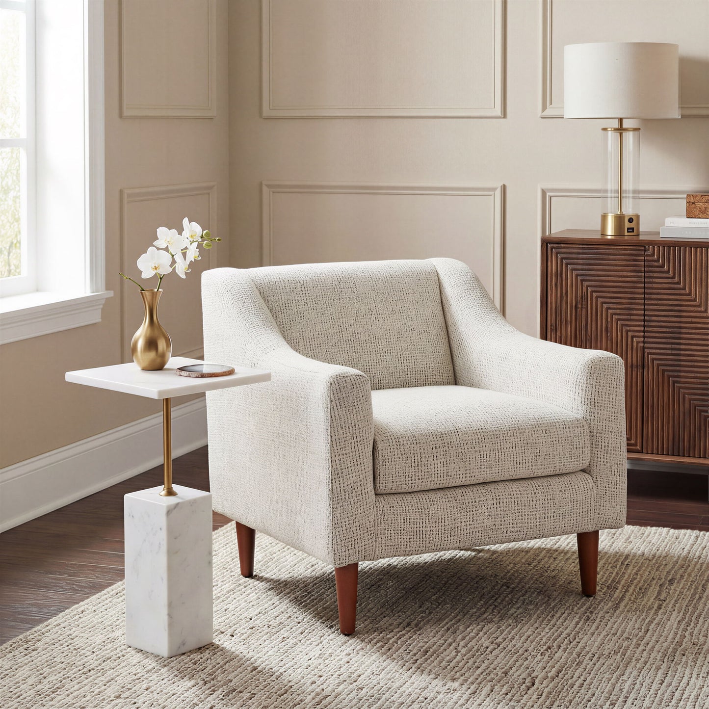 Naht - Side Table - White