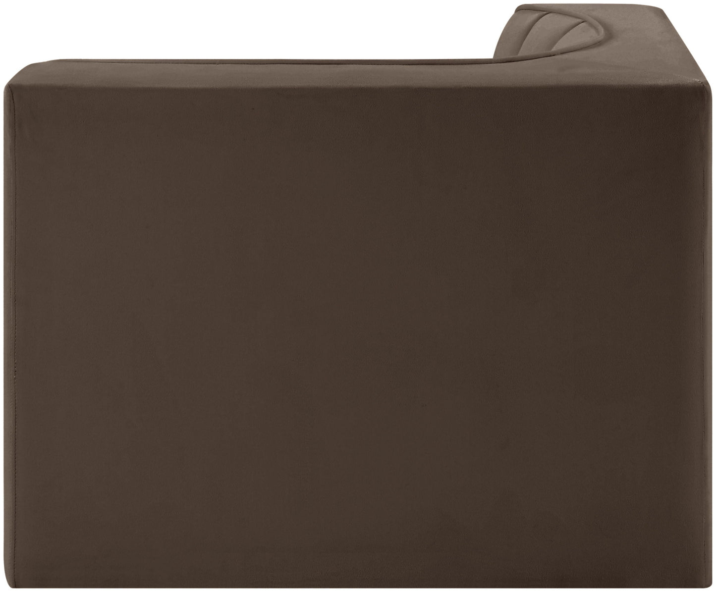 Rummi - Velvet Performance Fabric Upholstered Modular Corner Chair