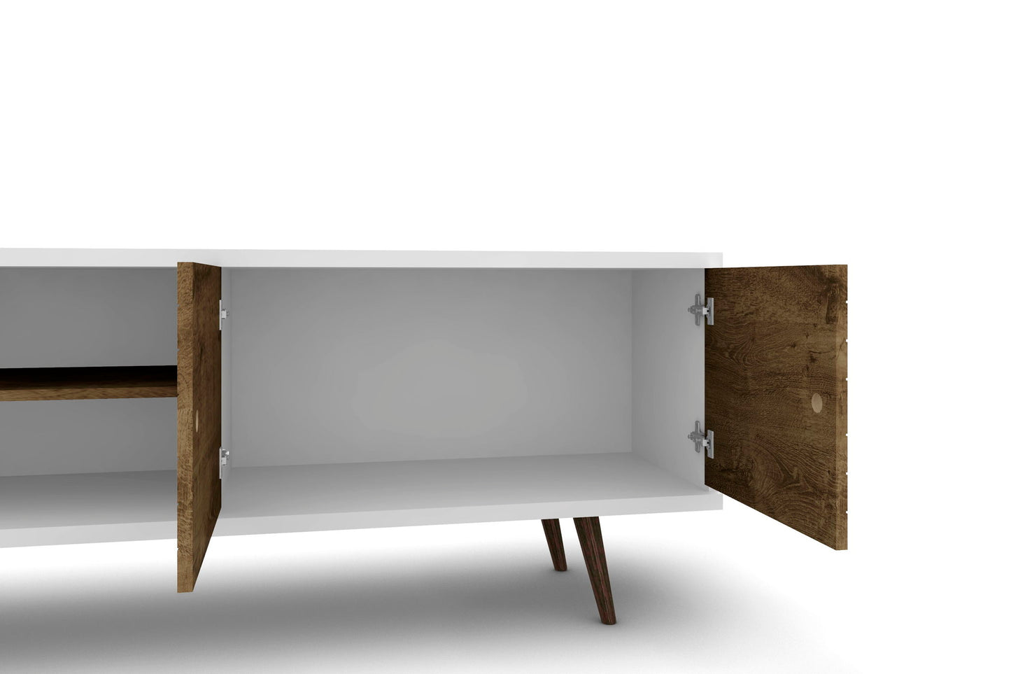 Manhattan Liberty - 63" TV Stand With White Frame