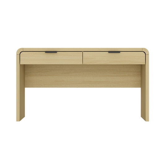 Grace - 2-Drawer Office Desk - Natural Oak