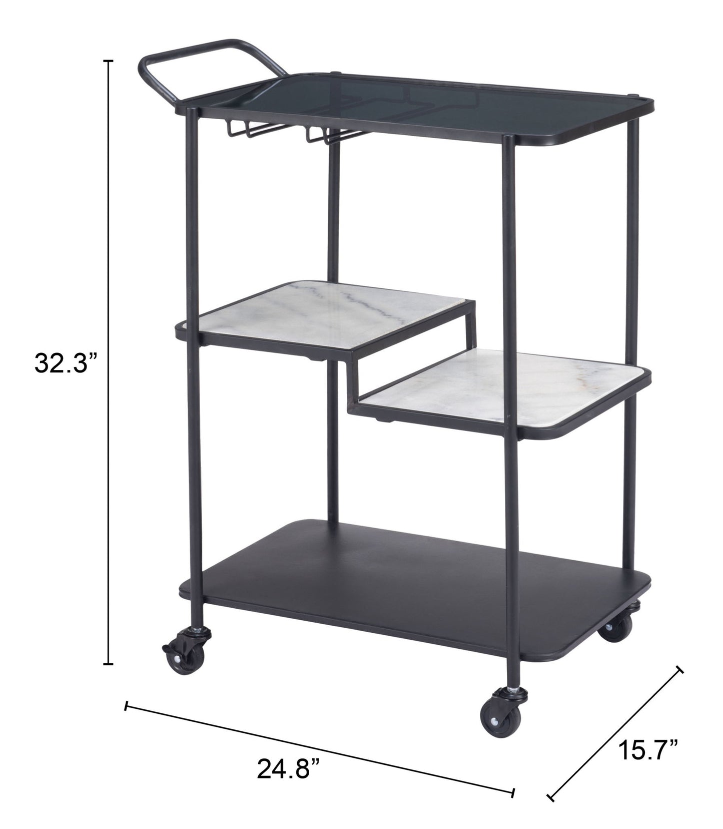 Constanza - Bar Cart - Black