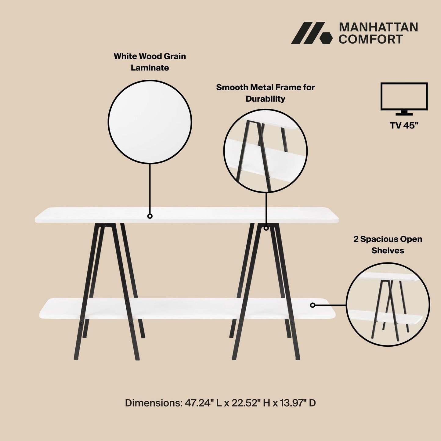 Manhattan Celine - Living Room Console Table
