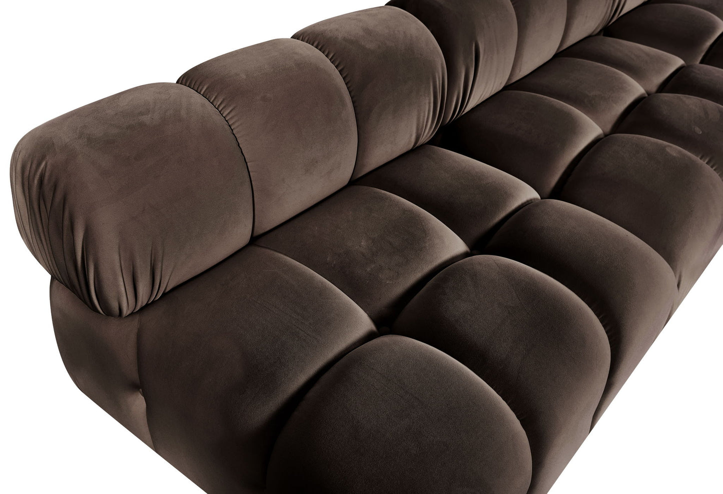 Orin - Velvet 6 Piece Modular L-Shaped Sectional