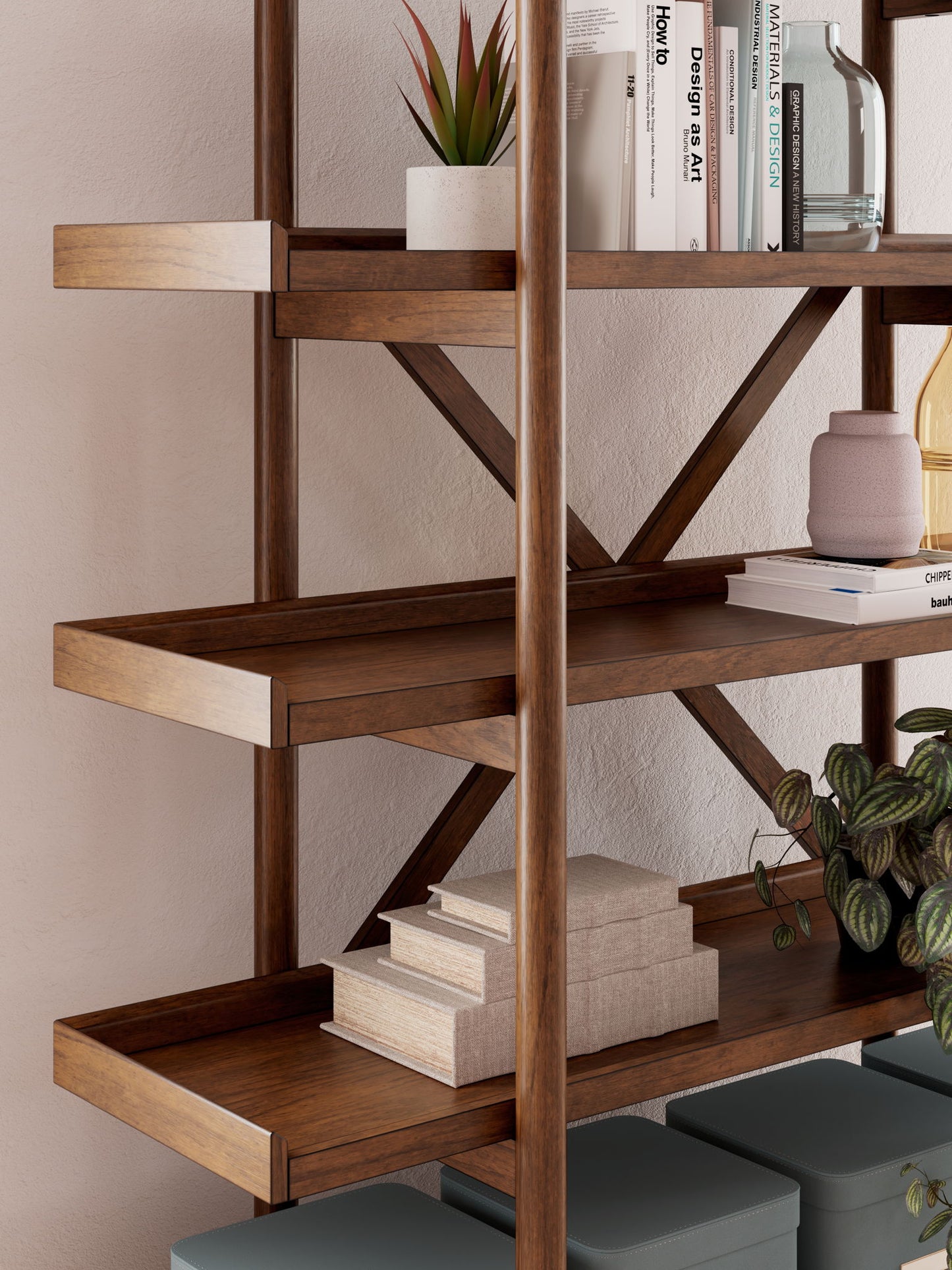 Lyncott - Bookcase - Brown