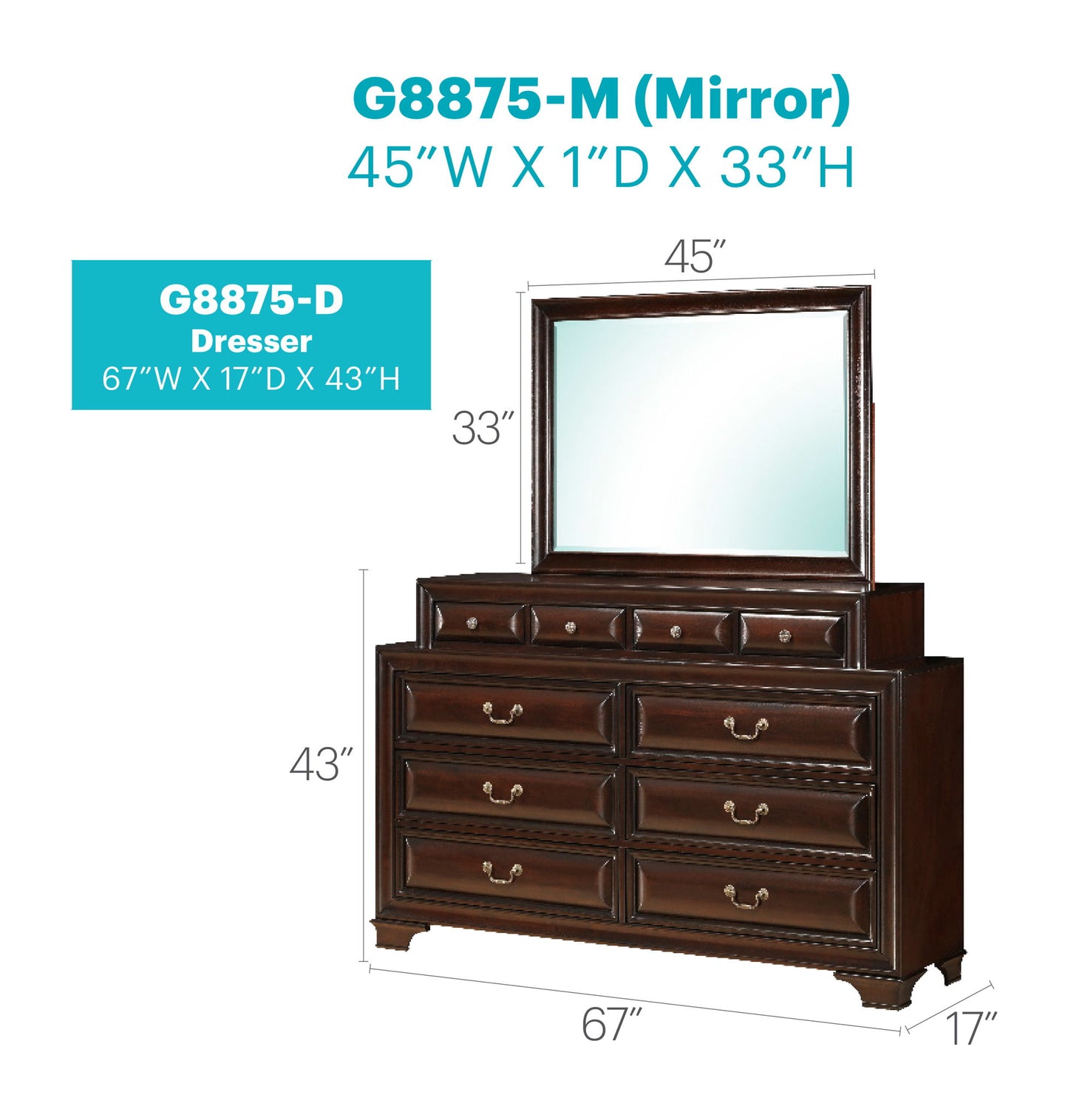 Glory Furniture - LaVita - Dresser
