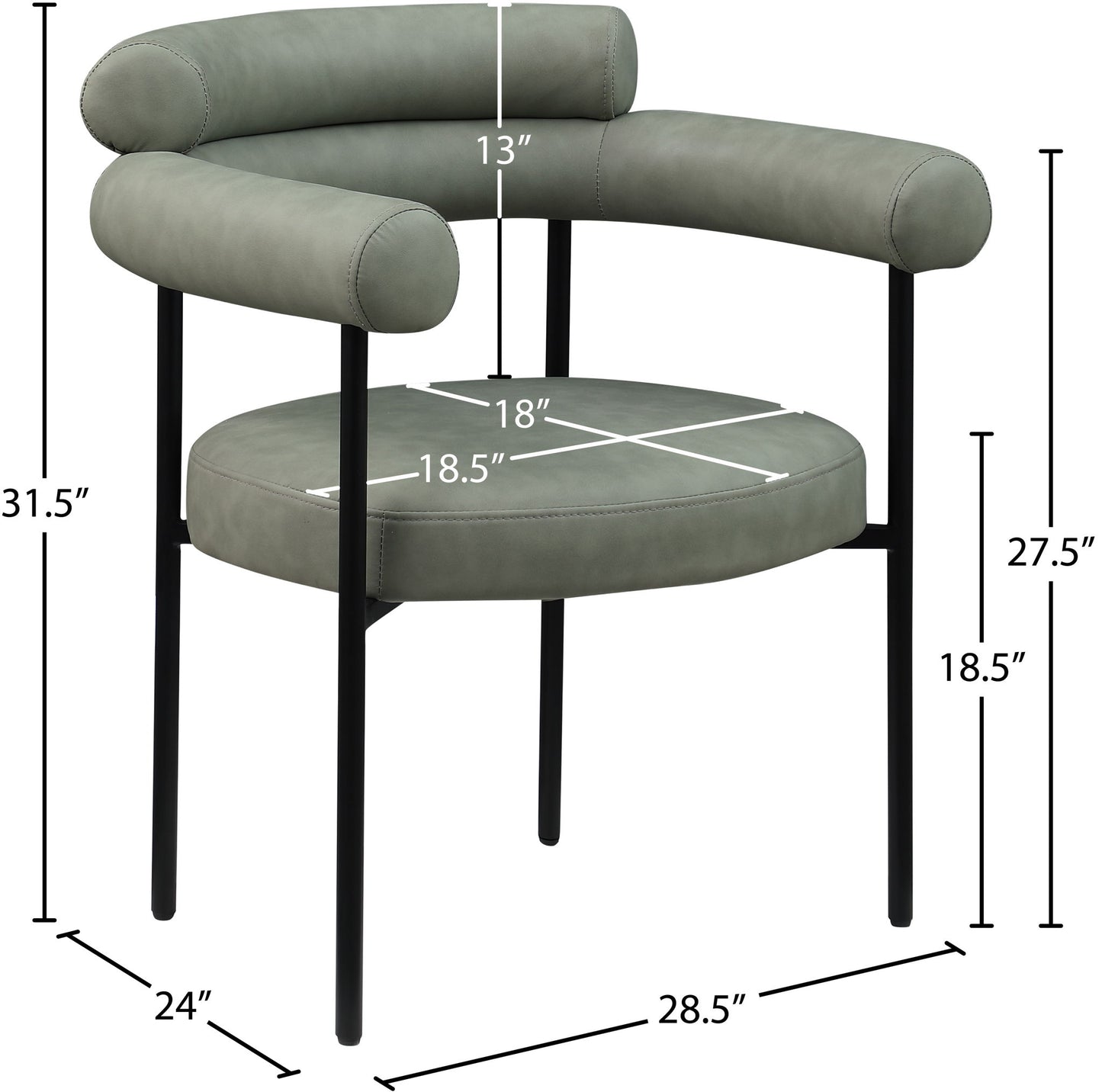 Blake - Faux Leather Dining Chair (Set of 2)